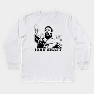 John Shaft Vintage Kids Long Sleeve T-Shirt